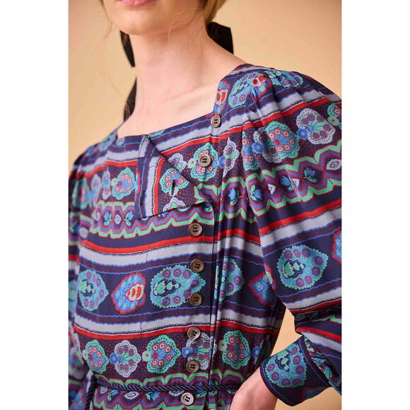 HUNTER BELL Adrian Dress in Garden Mosaic 10 - Picture 3 of 5